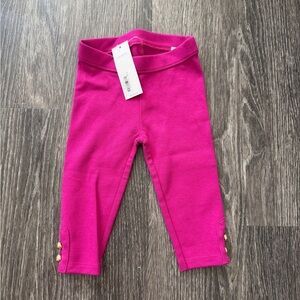 Janie and Jack Fuchsia Button Cuff Ponte Pant